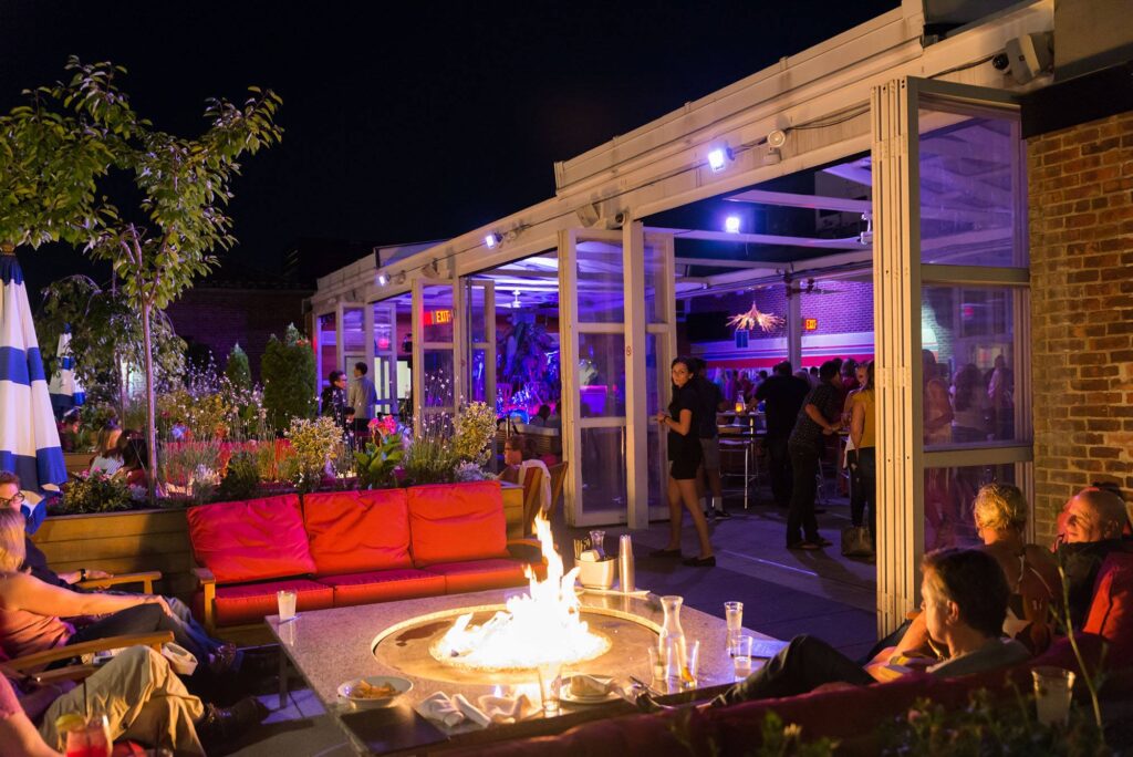 Rooftop at the Providence G Autumn Fire Pit Image