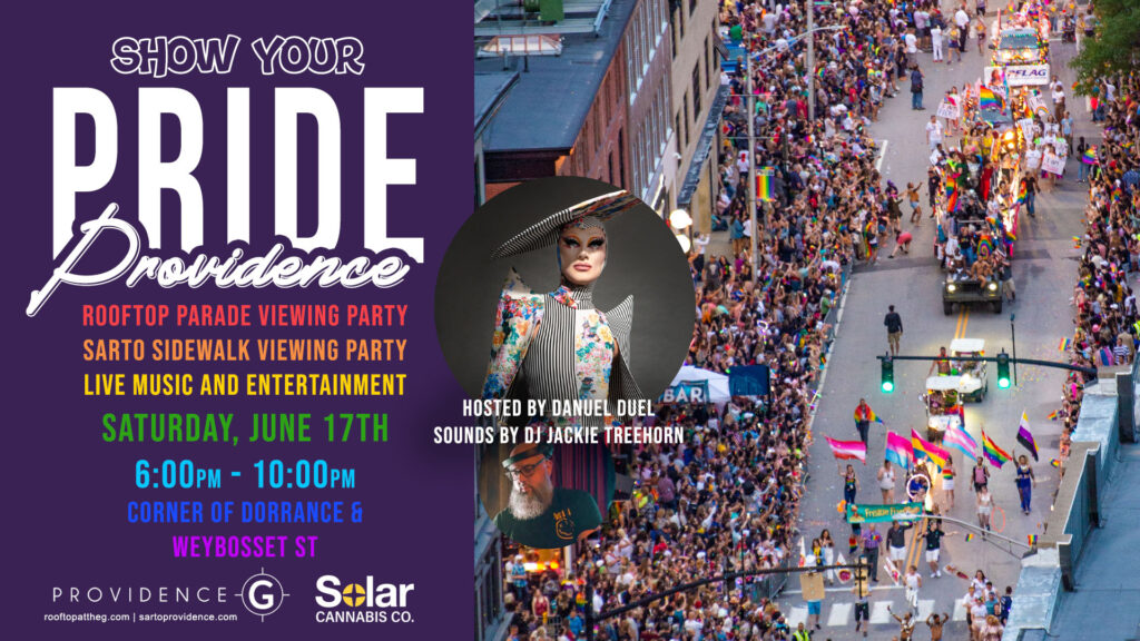 Pride Parade Rooftop Watch Party or Sarto Sidewalk Viewing Party, Saturday the 17th at 6 PM