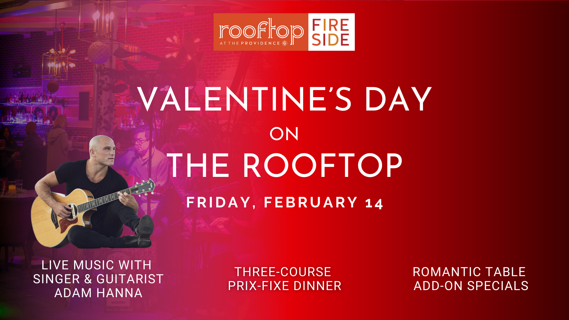 “Love is in the Air”: Valentine’s Day Dinner on the Rooftop